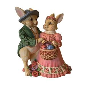 Jim Shore 2019 Hare’s To Happiness Figurine 6006232 Easter Rabbit Cottagecore